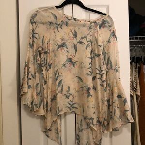Cream flowy long sleeve
